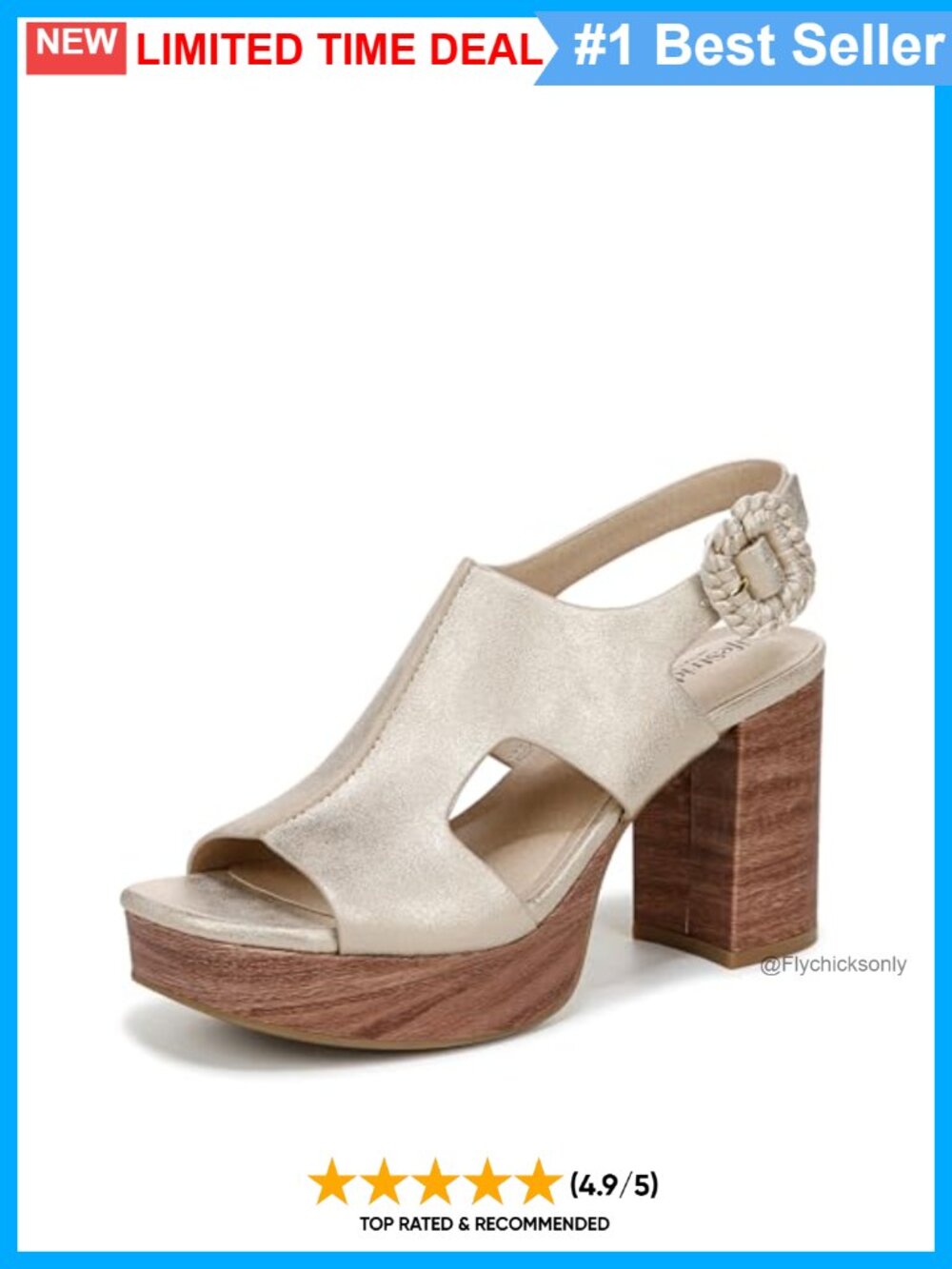 LifeStride Audra Platform Block Heel Slingback Sandal